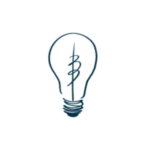 Sharpen your focus and clear your mind with meditative coloring practice. Lightbulb icon illustrating improved focus through mindful coloring.