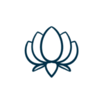 Color your way to calm and reduce stress with creative relaxation. Lotus icon representing stress reduction through coloring.